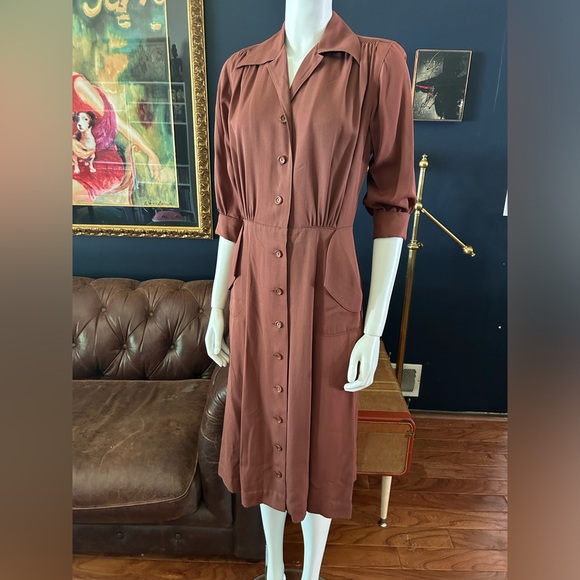 SOLDSOLDSOLD 40s-50s Versatilier Dress - Picture 6 of 7